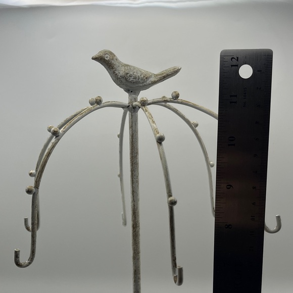 Jewelry Stand Quaint Metal Bird Design - Picture 5 of 13